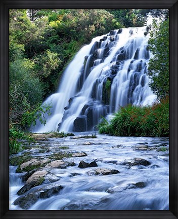 Framed Cascade, Karangahake Gorge, North Island, New Zealand Print