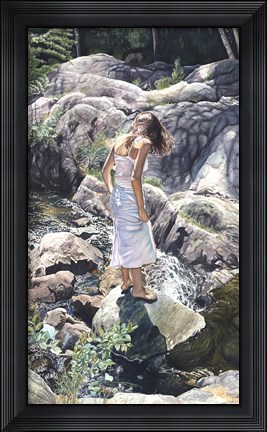 Framed Angels in the Water - A Journey all her own Print
