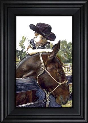 Framed Cowboy Print