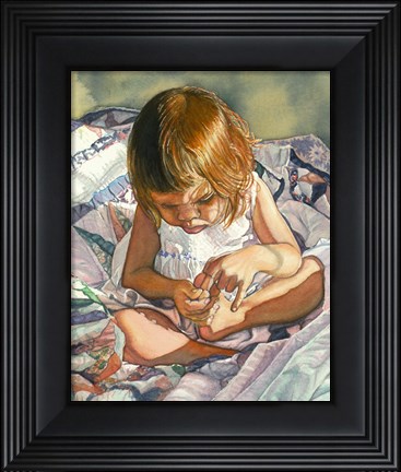 Framed On the Wings of Butterfly - One Little, Two Little Print