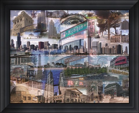 Framed Chicago Day Print