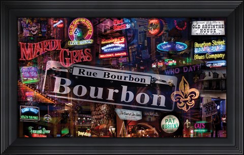 Framed Bourbon Street Print