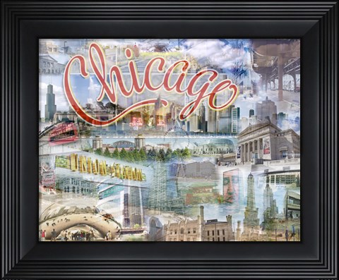 Framed Chi Town Print