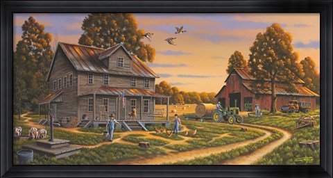 Framed Backbone of America Print