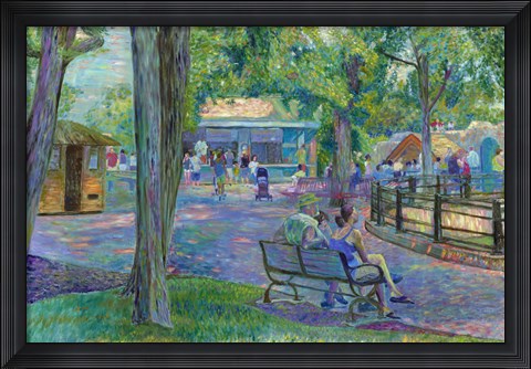 Framed Sunday at the Zoo Print