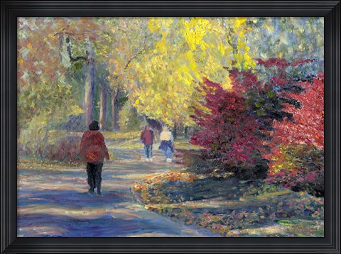 Framed Autumn in the Park Print