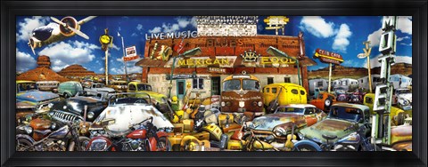 Framed John's Junk Juke Joint Print