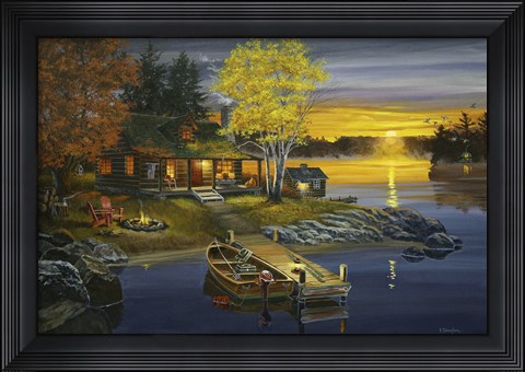 Framed Peaceful Evening Print