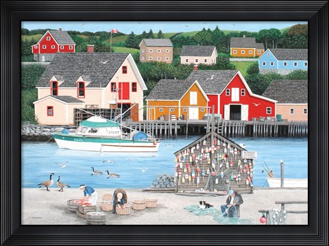 Framed Fishermans Cove Print
