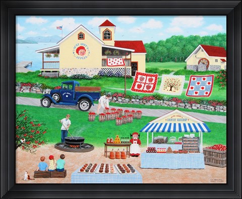 Framed Aunt Abby's Apples Print