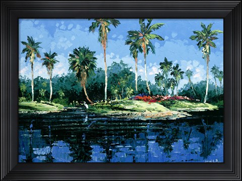 Framed Blue Lagoon Print