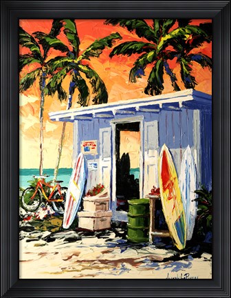 Framed Surf Shop Print