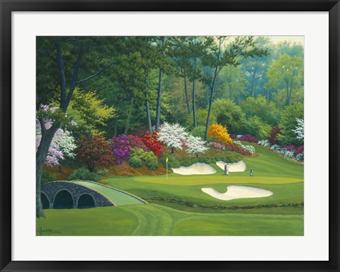 Framed Augusta on the 12th hole Print