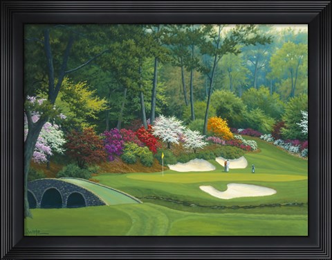 Framed Augusta on the 12th hole Print