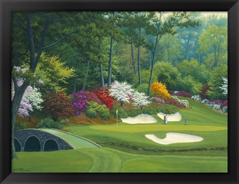 Framed Augusta on the 12th hole Print