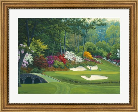 Framed Augusta on the 12th hole Print