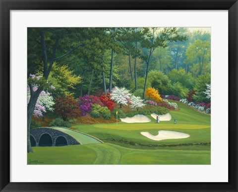 Framed Augusta on the 12th hole Print