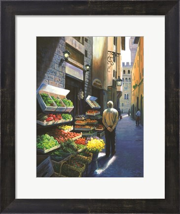 Framed Stroll in Florence Print
