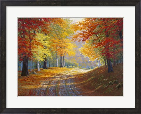 Framed Around the bend Print