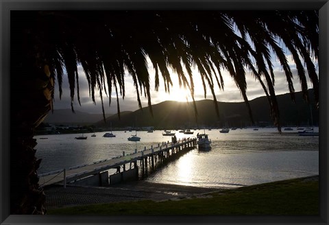 Framed Waikawa Bay, near Picton, Marlborough Sounds, South Island, New Zealand Print