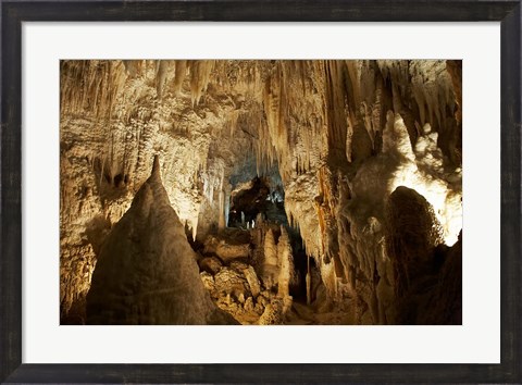 Framed Aranui Cave, Waitomo, North Island, New Zealand Print