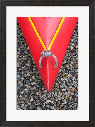 Framed Detail of Red Kayak Print