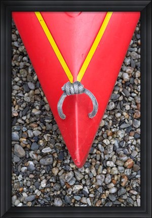 Framed Detail of Red Kayak Print