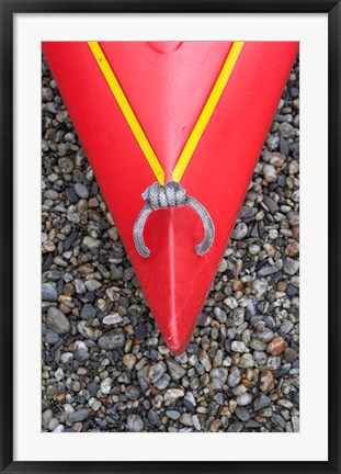 Framed Detail of Red Kayak Print