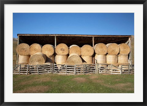 Framed Hay Barn, Ahuriri Valley, North Otago, South Island, New Zealand Print