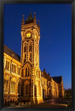 Framed Historic Registry Building, University of Otago, South Island, New Zealand (vertical) Print