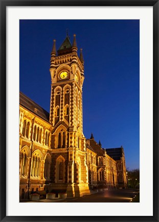 Framed Historic Registry Building, University of Otago, South Island, New Zealand (vertical) Print