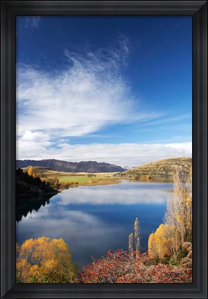 Framed Lake Wanaka, Otago, South Island, New Zealand Print