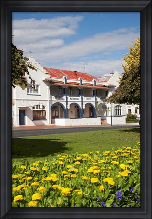 Framed National Hotel, Waikato, North Island, New Zealand Print