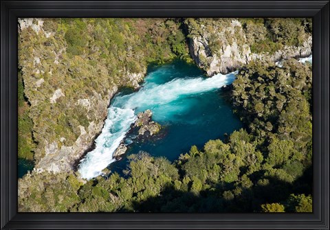 Framed Aratiatia Rapids, Waikato River, near Taupo, North Island, New Zealand Print