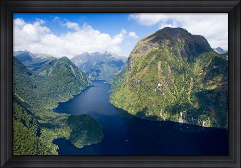 Framed Hall Arm, Doubtful Sound, Fjordland National Park, South Island, New Zealand Print
