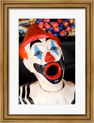 Framed Laughing Clown, Bay of Plenty, North Island, New Zealand Print