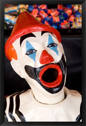 Framed Laughing Clown, Bay of Plenty, North Island, New Zealand Print