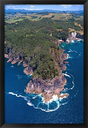 Framed Coast South of Hahei, Coromandel Peninsula Print