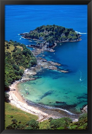 Framed Tapuaetahi Bay, Coromandel Peninsula Print