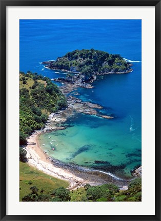 Framed Tapuaetahi Bay, Coromandel Peninsula Print