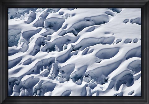 Framed Crevasses, Franz Josef Glacier, South Island, New Zealand Print