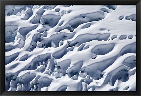 Framed Crevasses, Franz Josef Glacier, South Island, New Zealand Print