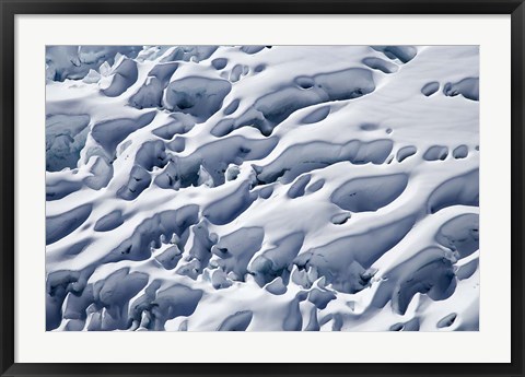 Framed Crevasses, Franz Josef Glacier, South Island, New Zealand Print