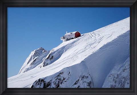 Framed Hut, Franz Josef Glacier, South Island, New Zealand Print