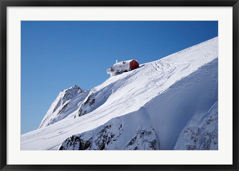 Framed Hut, Franz Josef Glacier, South Island, New Zealand Print