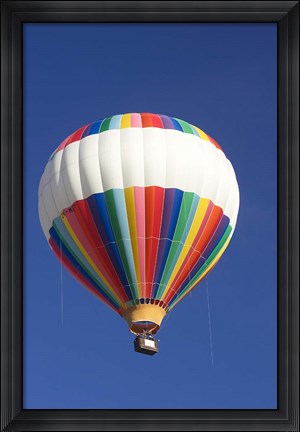 Framed Hot-air Balloon, South Island, New Zealand Print