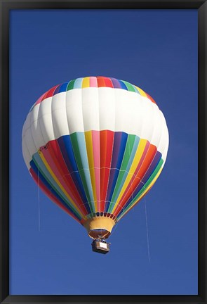 Framed Hot-air Balloon, South Island, New Zealand Print