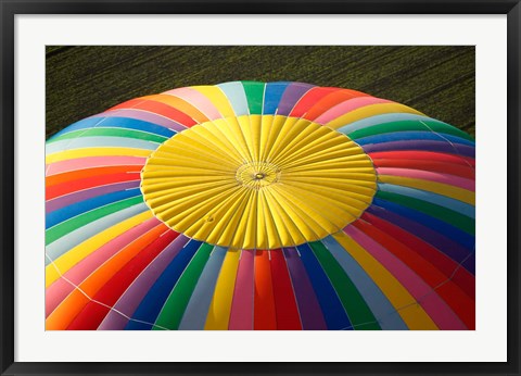 Framed Top of a Hot-air Balloon, South Island, New Zealand Print