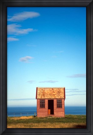 Framed Historic Building, Matanaka, Waikouaiti, Otago Coast Print