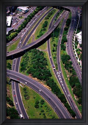 Framed Spagetti Junction, Auckland, New Zealand Print